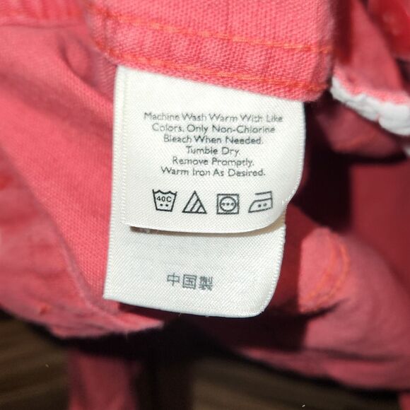 Eddie Bauer Authentic Outdoor Outfitter Pink Button-up Jacket Women L Linen - Picture 8 of 10